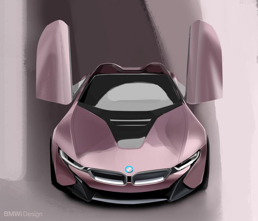 Эскиз BMW i8 Roadster (I15) 2018 года  (WW) (фото 30 из 198)